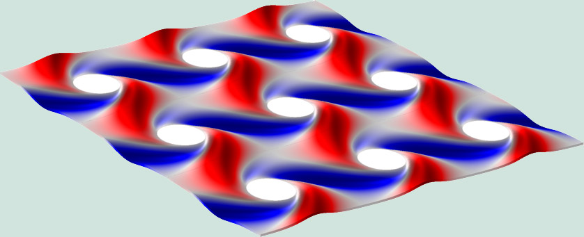 Elastic wave propagation simulation